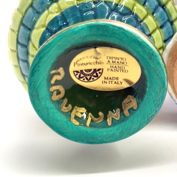 Vintage Mixed Lot of 3 Vases From Italy 3"-4" Vases Handpainted,Numbered & Signe - Picture 7 of 9